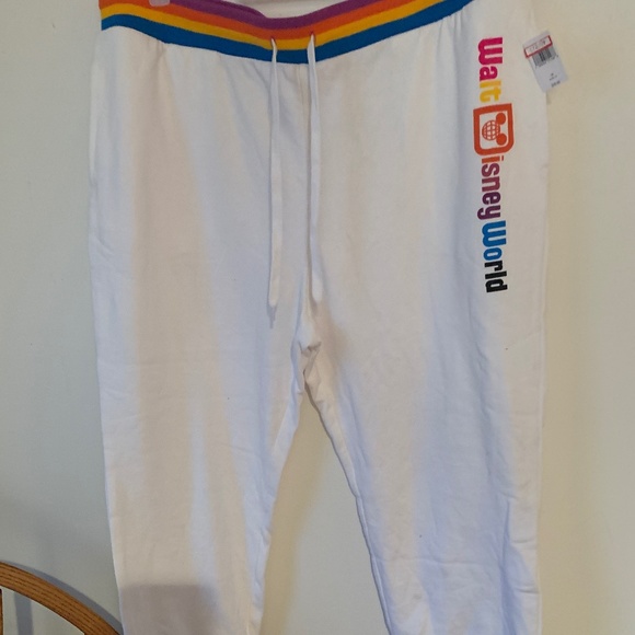 Disney Pants - NWT DISNEY WOMENS CROP RAINBOW SWEATPANTS SZ 1X
